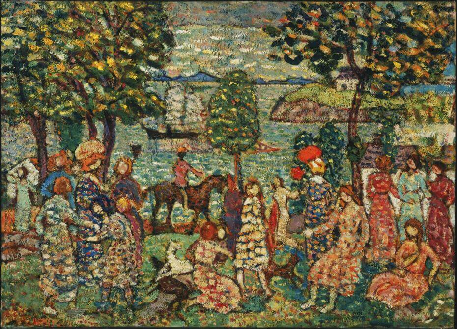 「加東朝霞・春景色」─ 加拿大裔美國畫家歐內斯特·勞森 Ernest Lawson