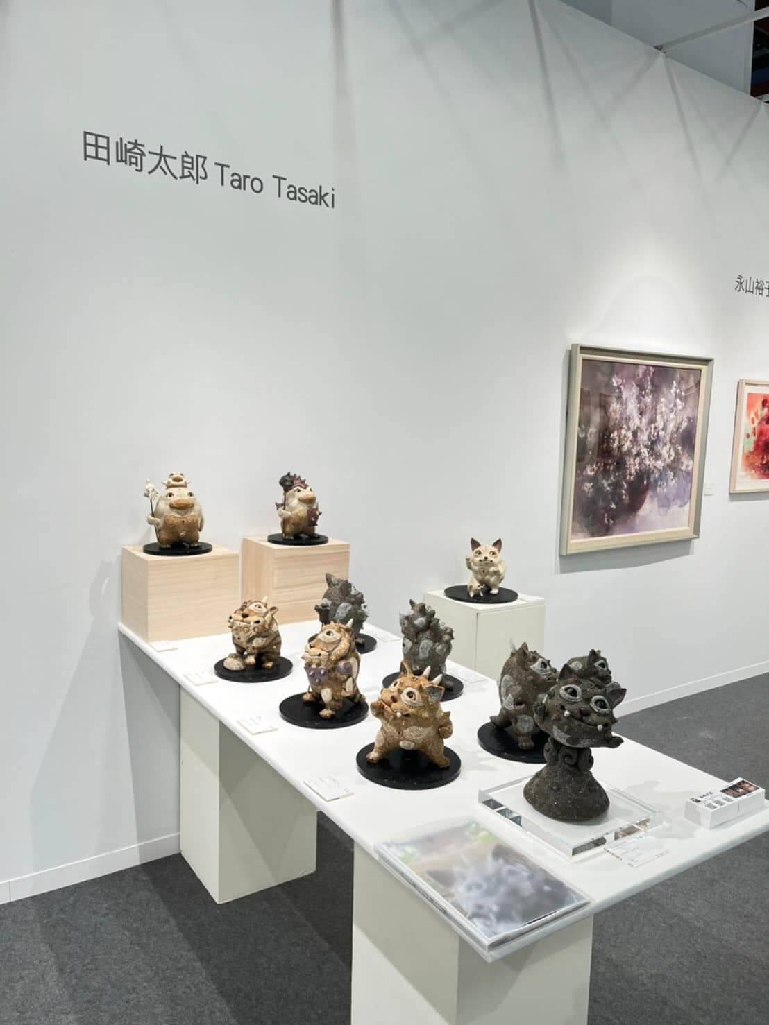 田崎太郎於2022台北藝博晴山藝術中心展位展出現場。圖 / 非池中藝術網攝。