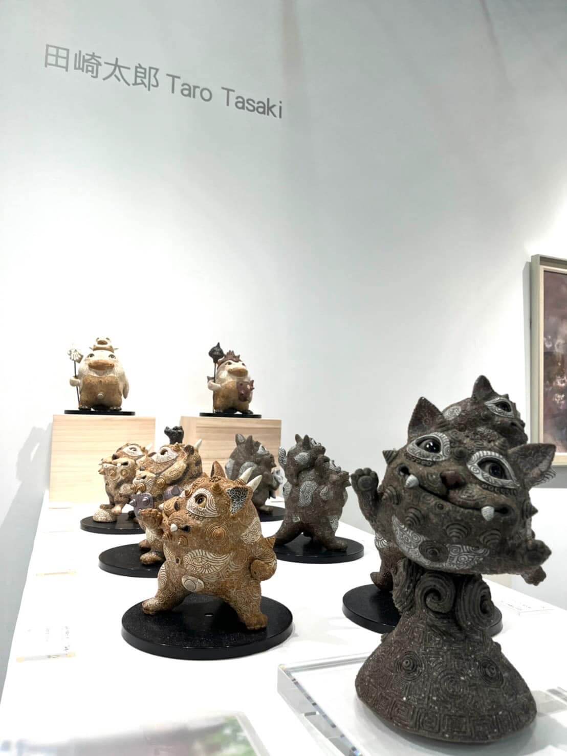 田崎太郎於2022台北藝博晴山藝術中心展位展出現場。圖 / 非池中藝術網攝。