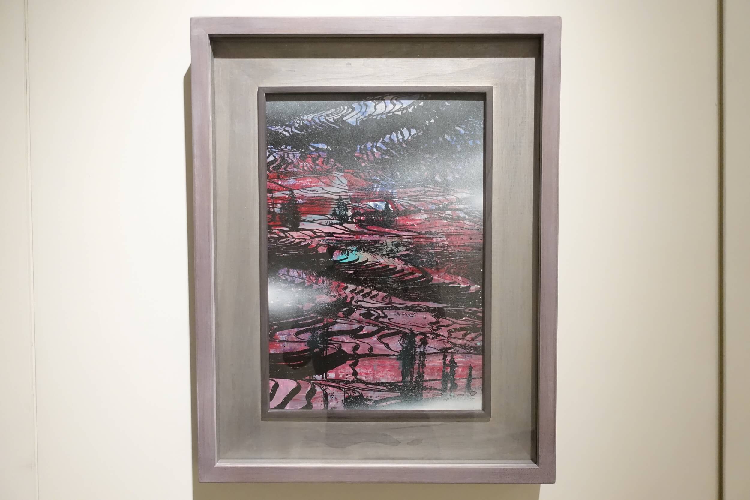 〈田園交響系列3〉，複合媒材、畫布，2020，40 x 27 cm。圖 / 非池中藝術網拍攝