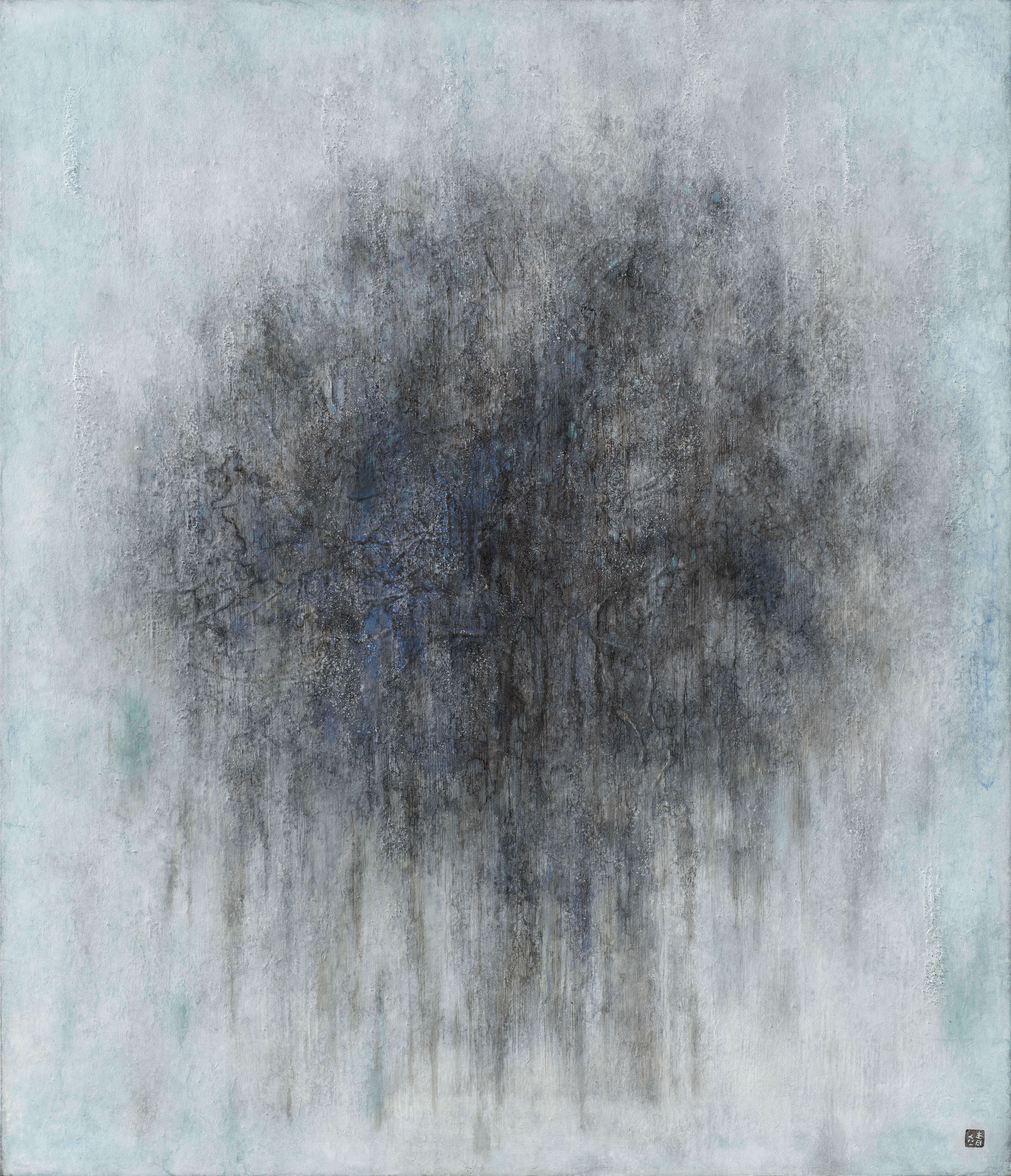 〈靜止的回憶〉，膠彩、高知麻紙，53x46 cm，2018。圖／涵藝術提供
