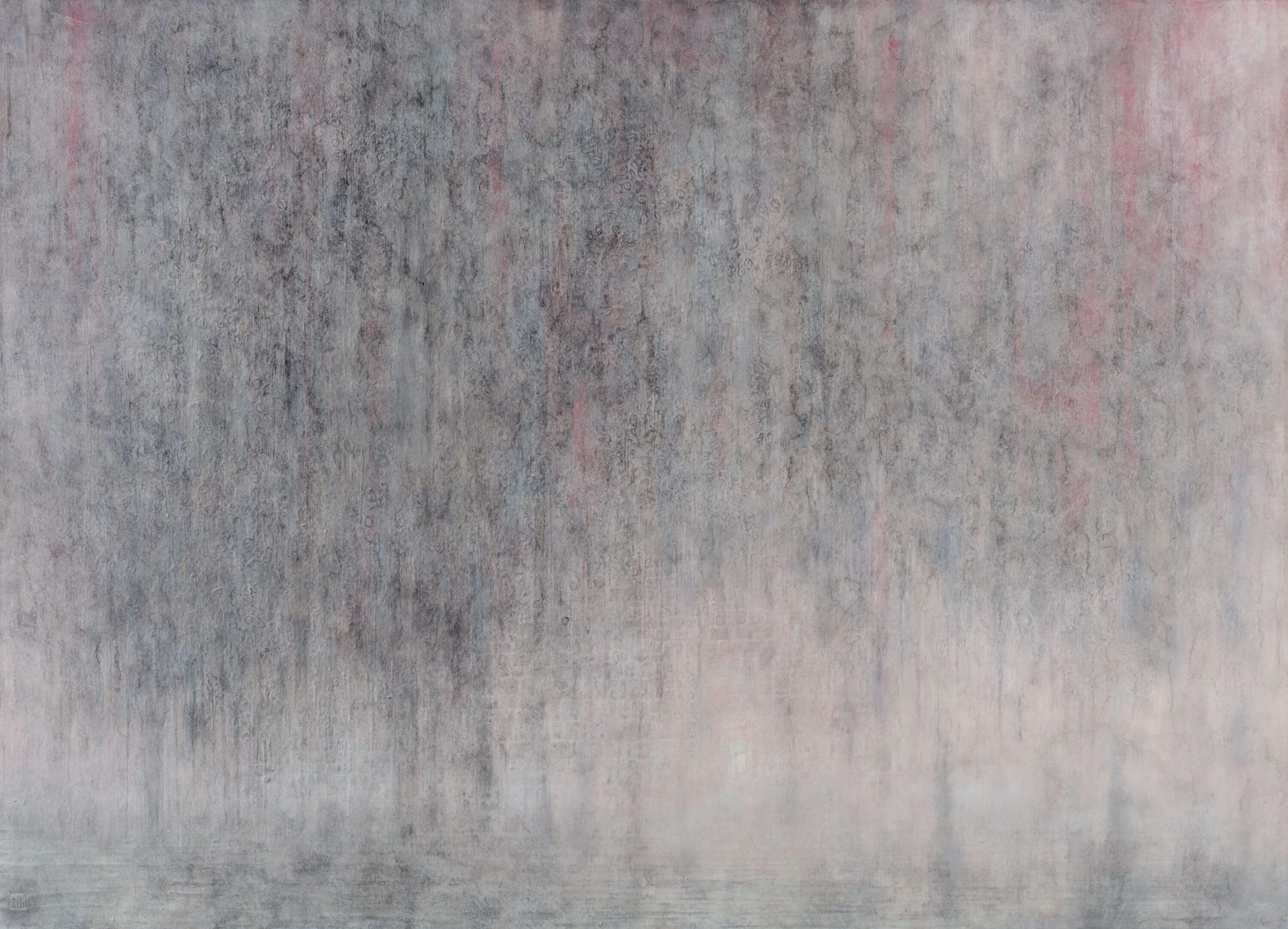 〈濃厚的寂靜〉，膠彩・高知麻紙，72.7x100cm，2018。圖／涵藝術提供